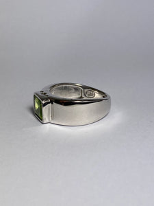 Peridot Ring in Sterling Silver