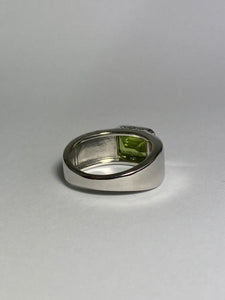 Peridot Ring in Sterling Silver