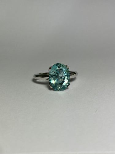Aquamarine Ring in Sterling Silver