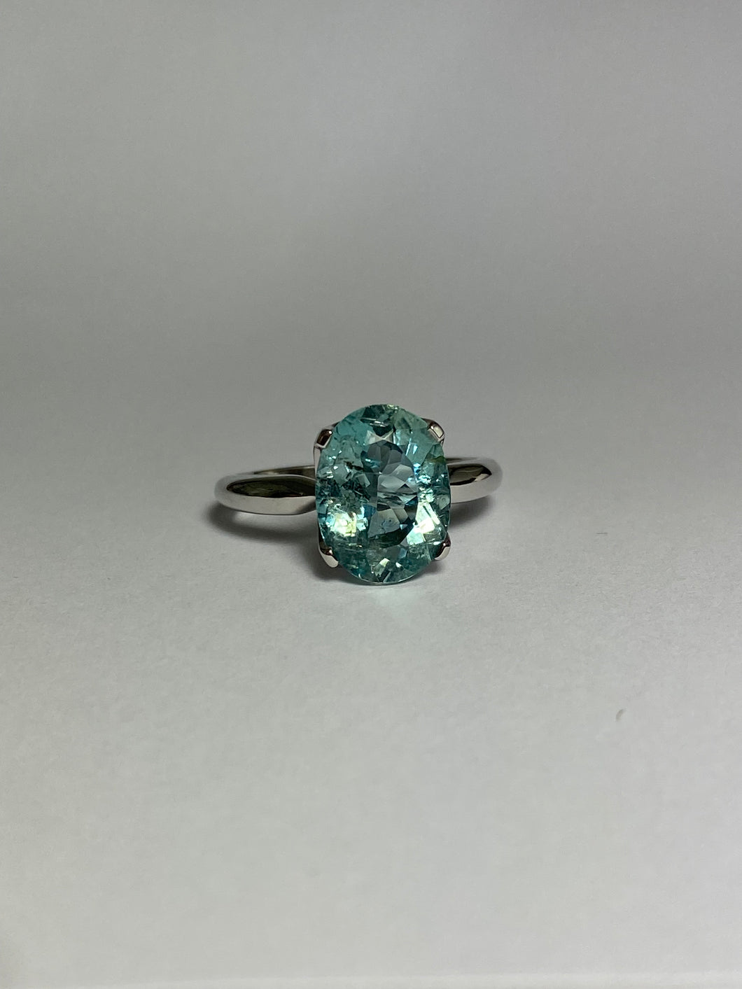 Aquamarine Ring in Sterling Silver