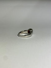 Garnet Ring in Sterling Silver