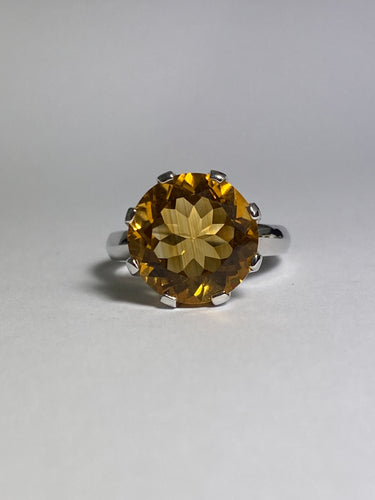 Citrine Ring in Sterling Silver