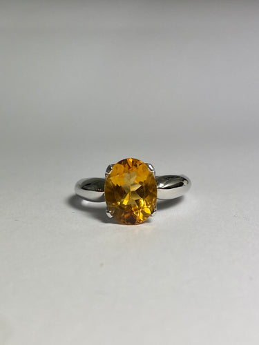 Citrine Ring in Sterling Silver