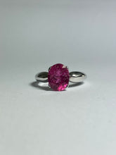 Rubellite Tourmaline Ring in Sterling Silver