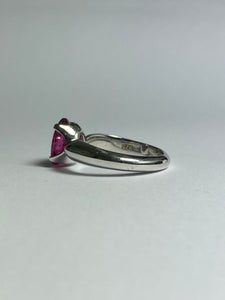 Rubellite Tourmaline Ring in Sterling Silver