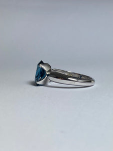 London Blue Topaz Ring in Sterling Silver