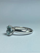 Aquamarine Ring in Sterling Silver