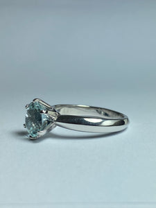 Aquamarine Ring in Sterling Silver