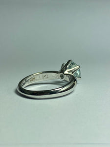 Aquamarine Ring in Sterling Silver