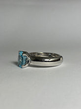 Aquamarine Ring in Sterling Silver