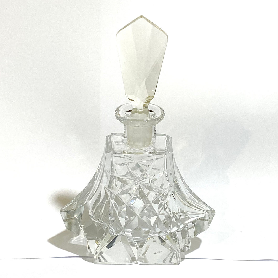 Crystal Faceted Perfume Bottle