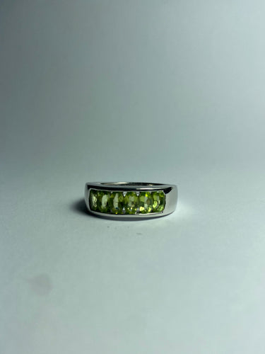 Peridot Ring in Sterling Silver