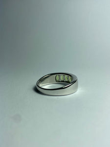 Peridot Ring in Sterling Silver
