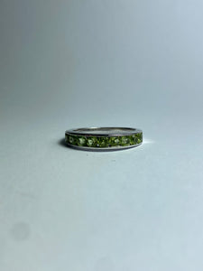 Peridot Ring in Sterling Silver