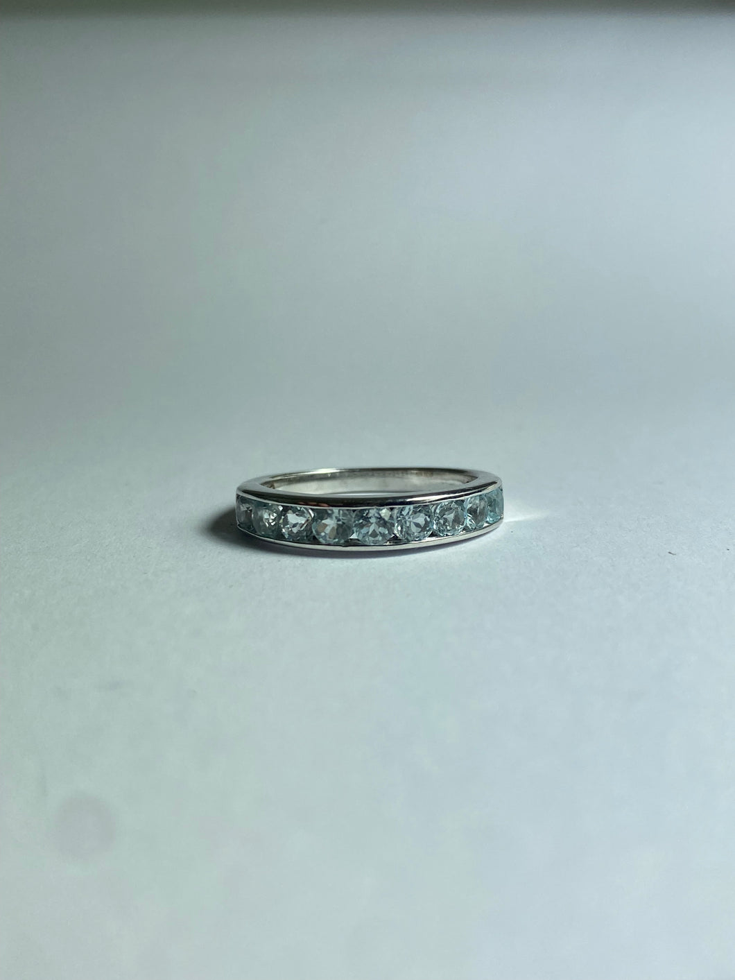 Aquamarine Ring in Sterling Silver