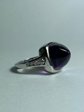 Amethyst and CZ Ring in Sterling Silver