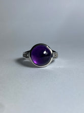 Amethyst and CZ Ring in Sterling Silver