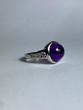 Amethyst and CZ Ring in Sterling Silver