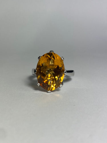 Citrine Ring in Sterling Silver