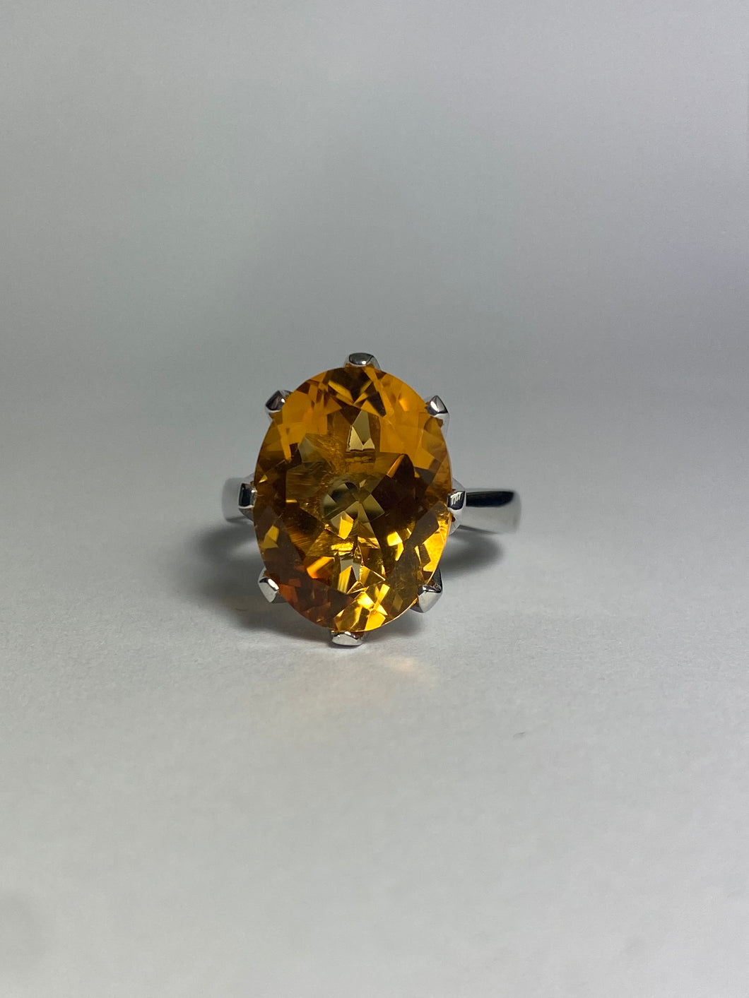 Citrine Ring in Sterling Silver