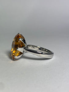 Citrine Ring in Sterling Silver