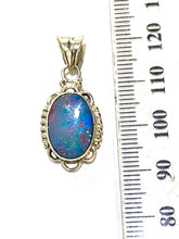 Oval Opal Sterling Silver Pendant