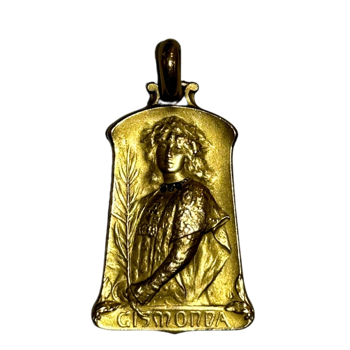 22ct Yellow Gold Black Diamond Set Belle Époque Style Pendant
