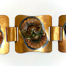 Copper Art Nouveau Inspired Shell Bracelet