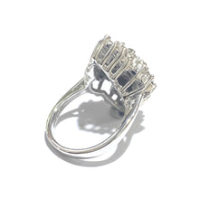 14ct White Gold 2ctw Diamond Baguette Cluster Ring