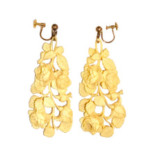 9ct Yellow Gold Carved Ivory Screw On Earrings