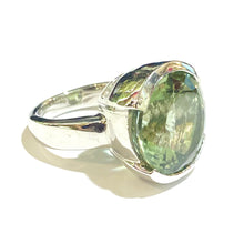 Green Citrine Sterling Silver Ring