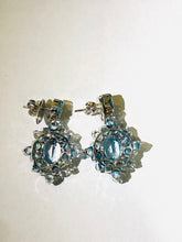 Blue Topaz Sterling Silver Stud Earrings