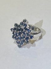 Natural Blue Sapphire Ring Sterling SilverRing
