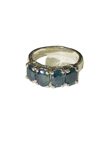 Sapphire Ring in Sterling Silver