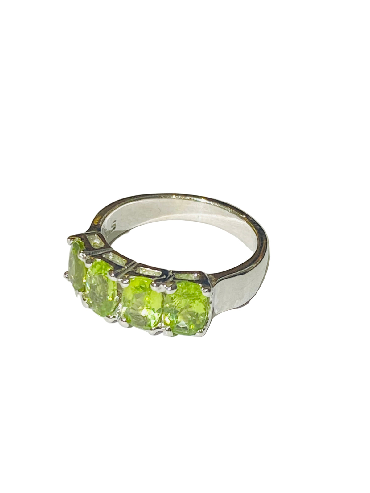 Peridot Ring in Sterling Silver