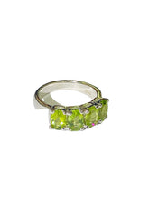 Peridot Ring in Sterling Silver