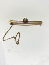 15ct Rise Gold Natural Unpolished Pearl pin Maker E.S. AUSTRALIA