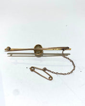 15ct Rise Gold Natural Unpolished Pearl pin Maker E.S. AUSTRALIA