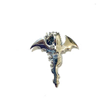 Sterling Silver Dragon and Sword Pendant