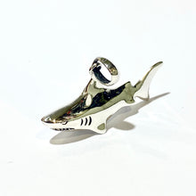 Sterling Silver Solid Shark Pendant