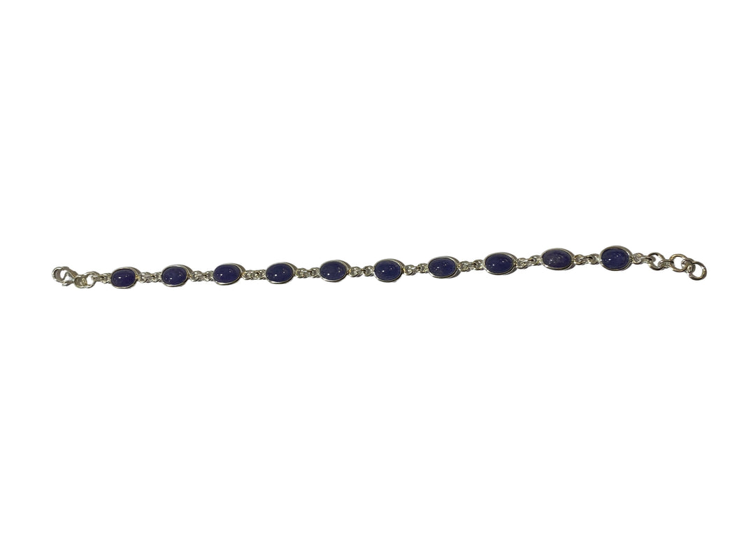 Tanzanite in Sterling Silver Bracelet