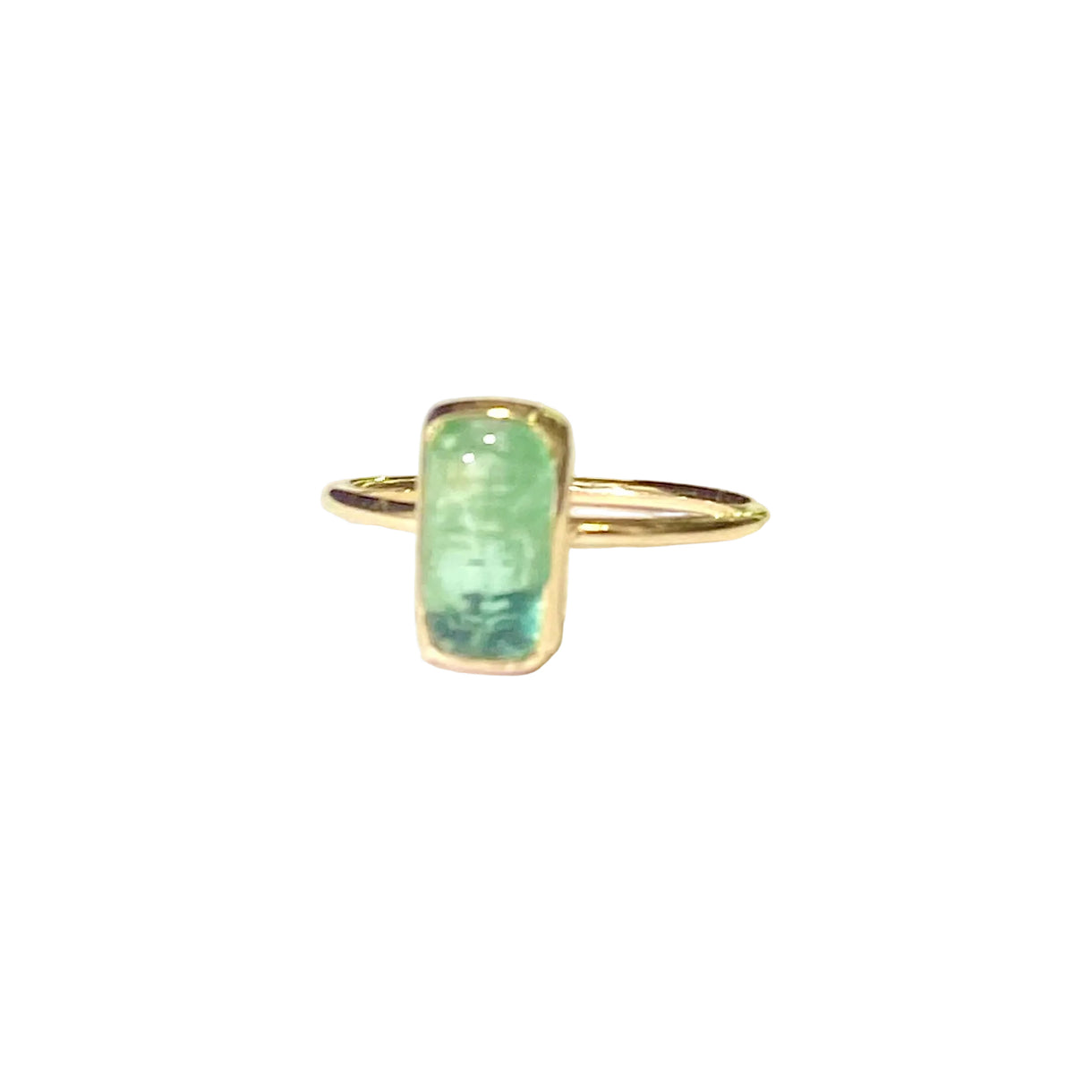 9ct Yellow Gold Blue Tourmaline Ring