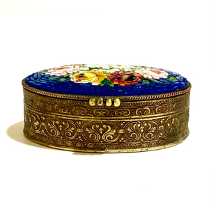 Vintage Micro Mosaic Pill Box