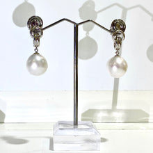 9ct White Gold 16mm White South Sea Pearl Earrings