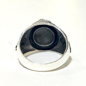 Sterling Silver Ouroboros Signet Ring