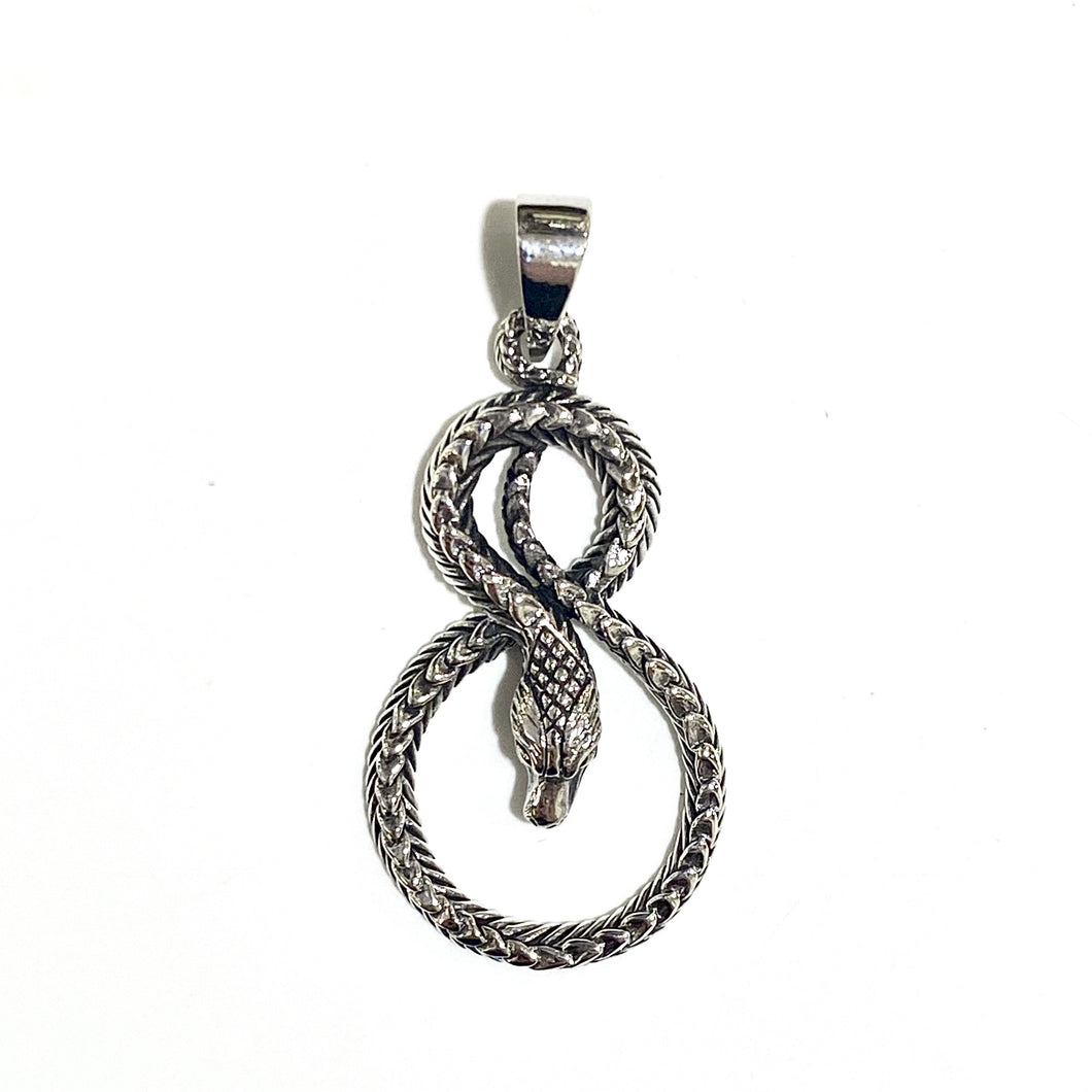 Sterling Silver Slithering Snake Pendant