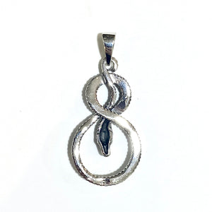 Sterling Silver Slithering Snake Pendant