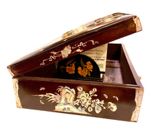 Intricate Wooden Mother of Pearl Inlaid Box