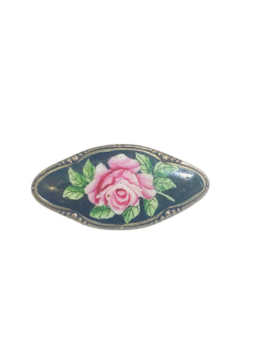 French Silver Brooch