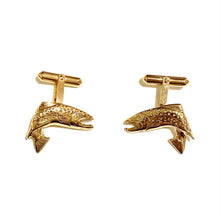 10ct Yellow Gold Fish Cufflinks